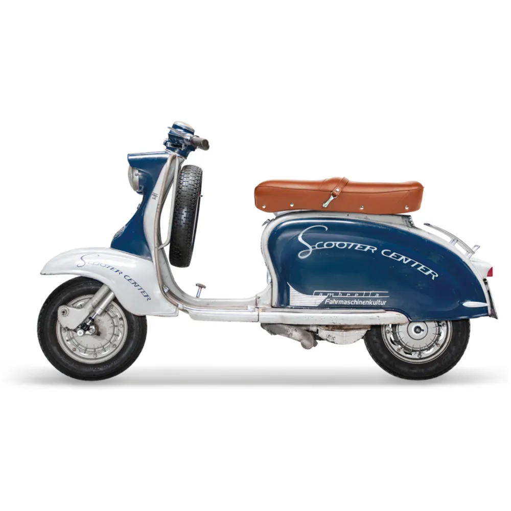 Seat -BGM PRO Pegasus with badge and riveted- Lambretta LI, _3