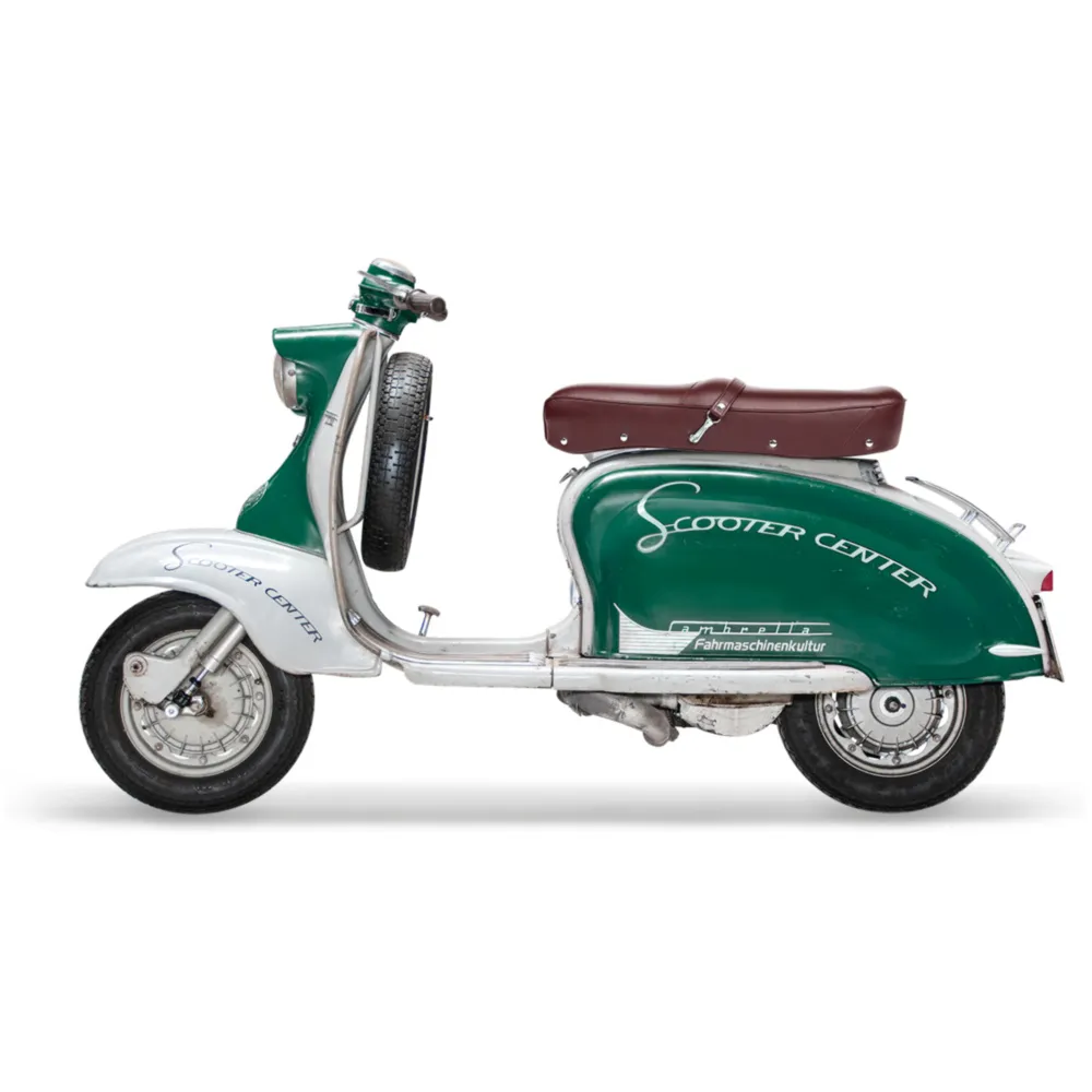 Seat -BGM PRO Pegasus with badge and riveted- Lambretta LI, _1