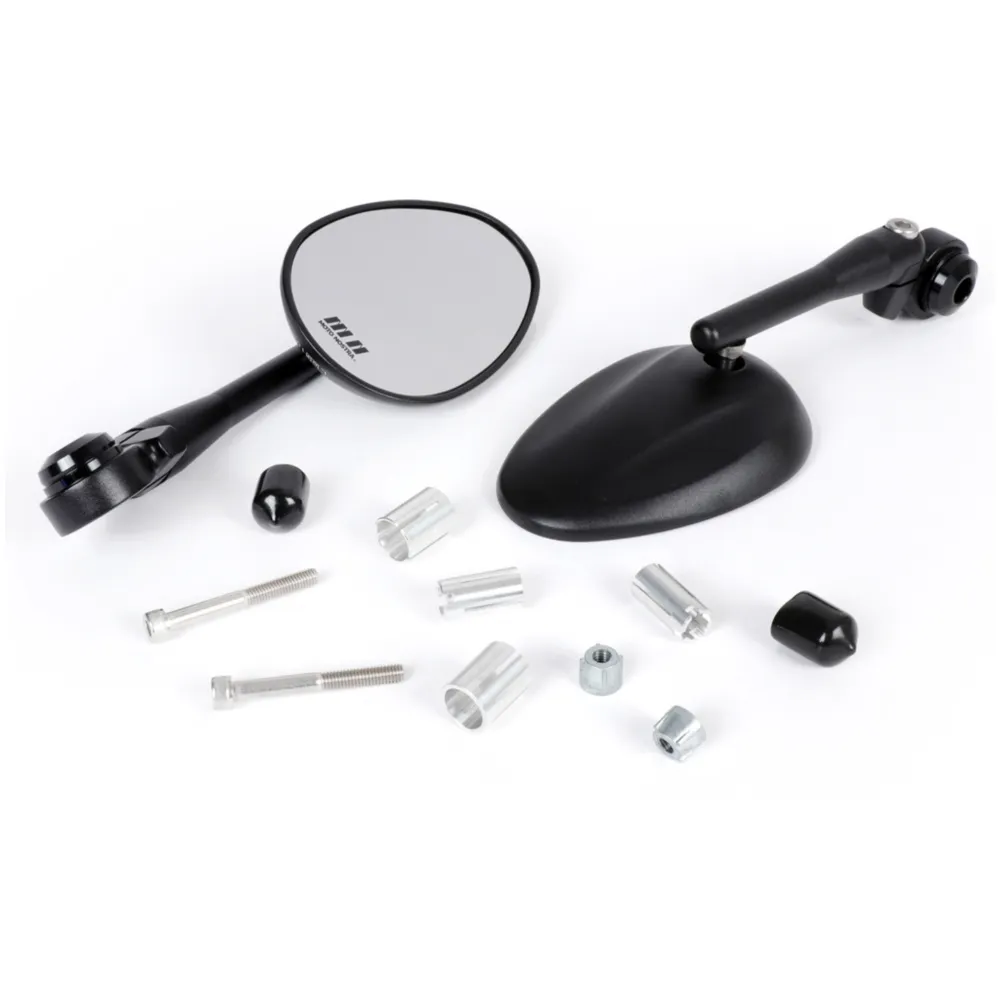 Spiegel Set Moto Nostra 1405, Aluminium CNC, Oval, Lenkerend_1