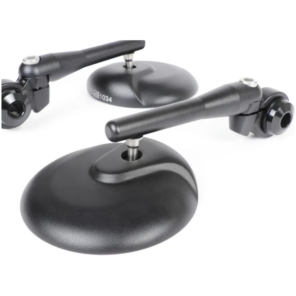 Spiegel Set Moto Nostra 1406, Aluminium CNC, Rund, Lenkerend_1