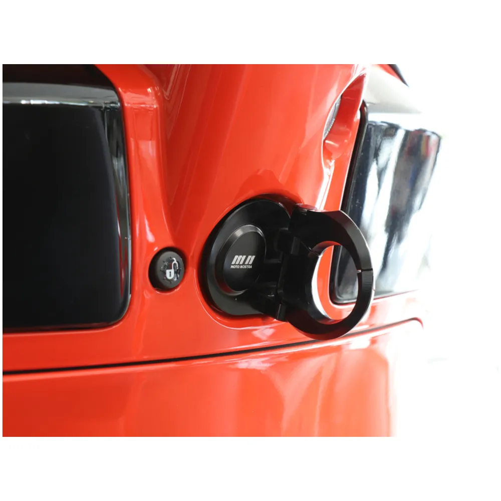 Luggage hook -MOTO NOSTRA, CNC, red- Vespa GT, GTS, GTV, GTL_2