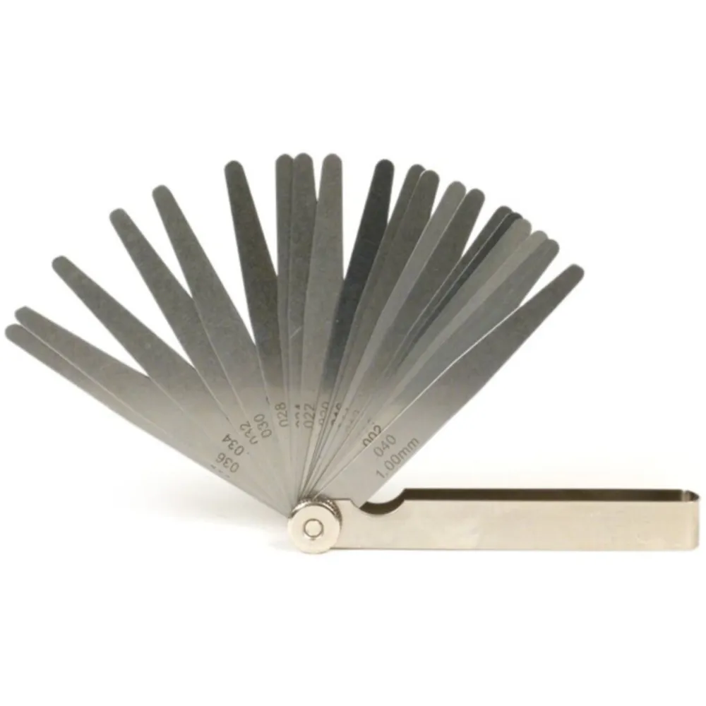 Fühlerlehre Universal 20 Blatt, Metall 0.05-1.00mm + 0.002-0_3