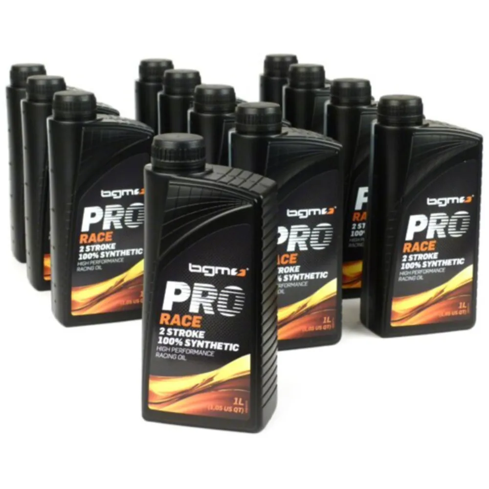 Öl BGM PRO RACE 2-Takt vollsynthetisch 12x 1000ml Sparpack 5_3