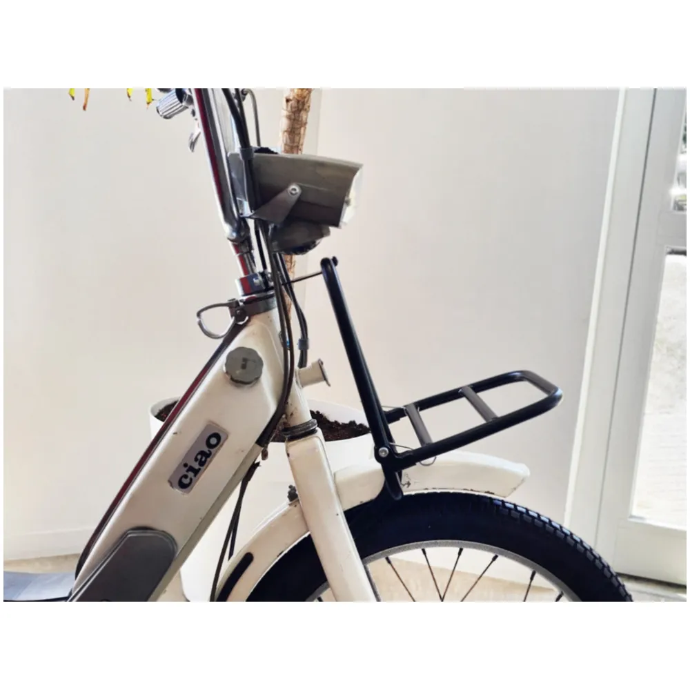 Gepäckträger vorne Moto Nostra Piaggio Ciao Schwarz matt V2 _2