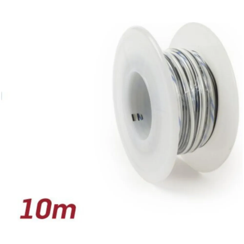 Electric wire -UNIVERSAL 0.85mm²- 10m - white/black 52106_1