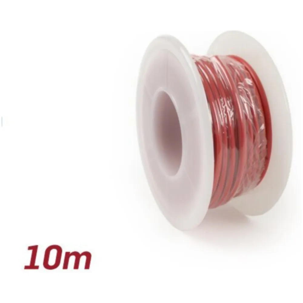 Electric wire -UNIVERSAL 2.0mm²- 10m - red 52244_1