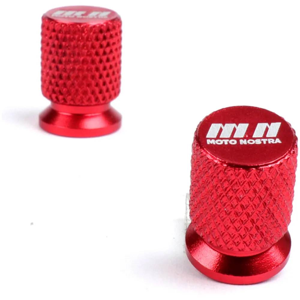 Ventilkappen Moto Nostra CNC, rot- 52343_1