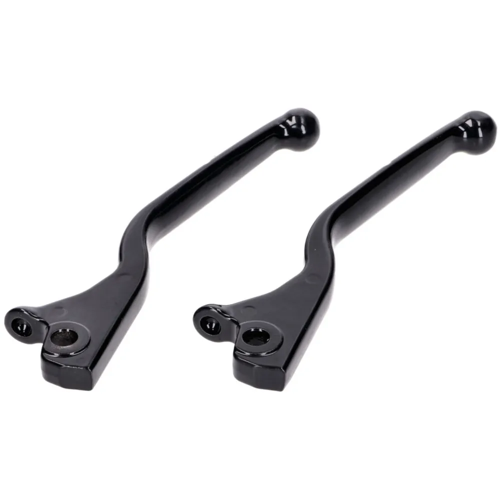 Bremshebel Set Aluminium, schwarz glänzend für Vespa GTS 125_1