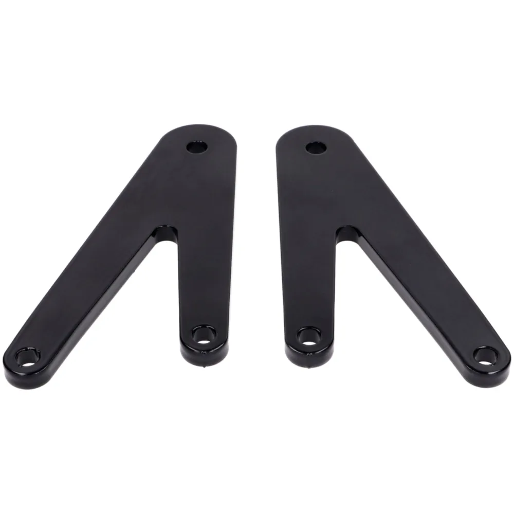 Pillion footrest set CNC black with bracket for Beta RR 50, _1
