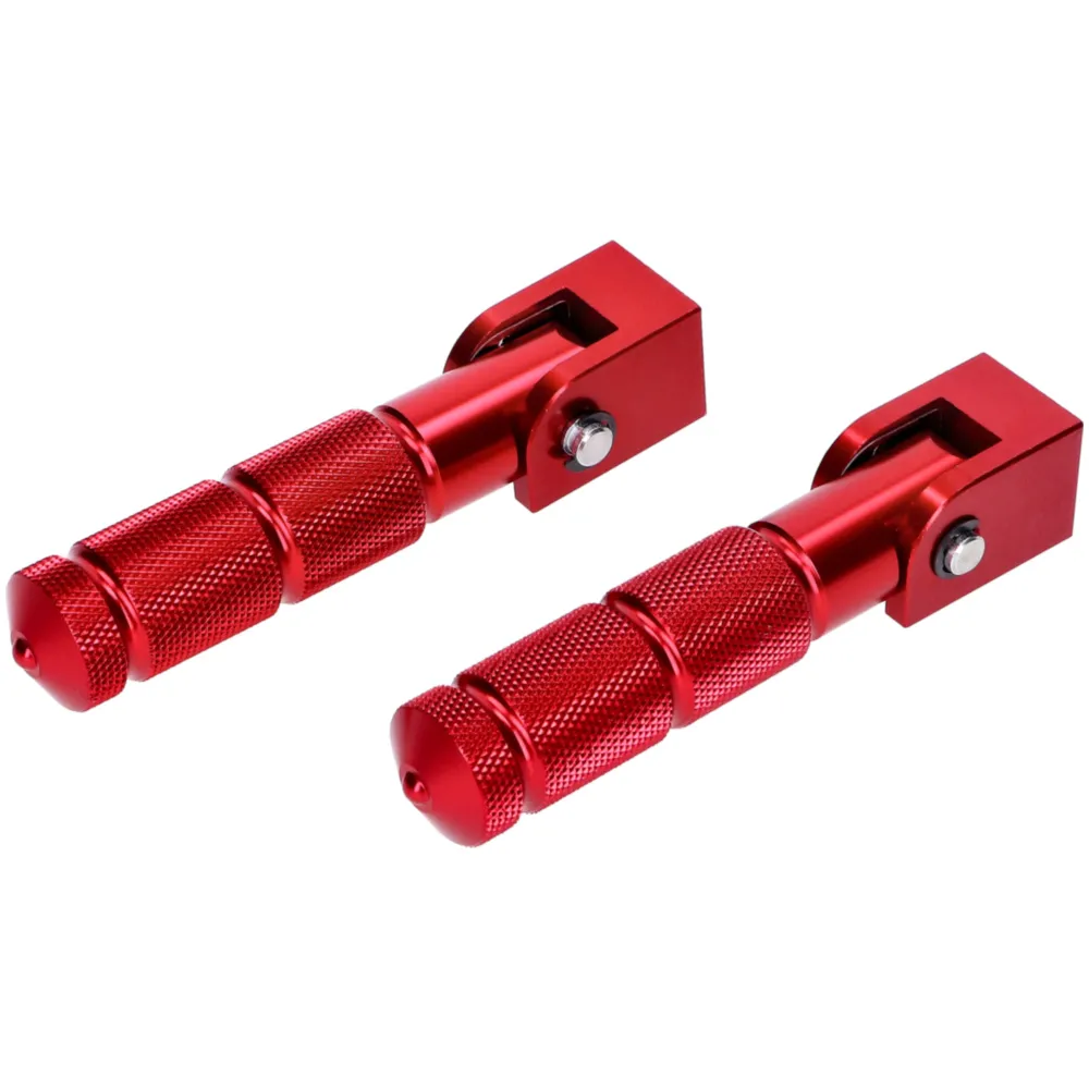 Pillion footrest set CNC red for Beta RR 50 (with bracket) 5_2