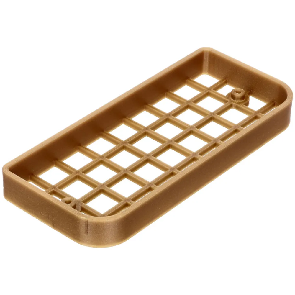 Lampengitter für eckige Rückleuchte (ABS Kunststoff) golden _1