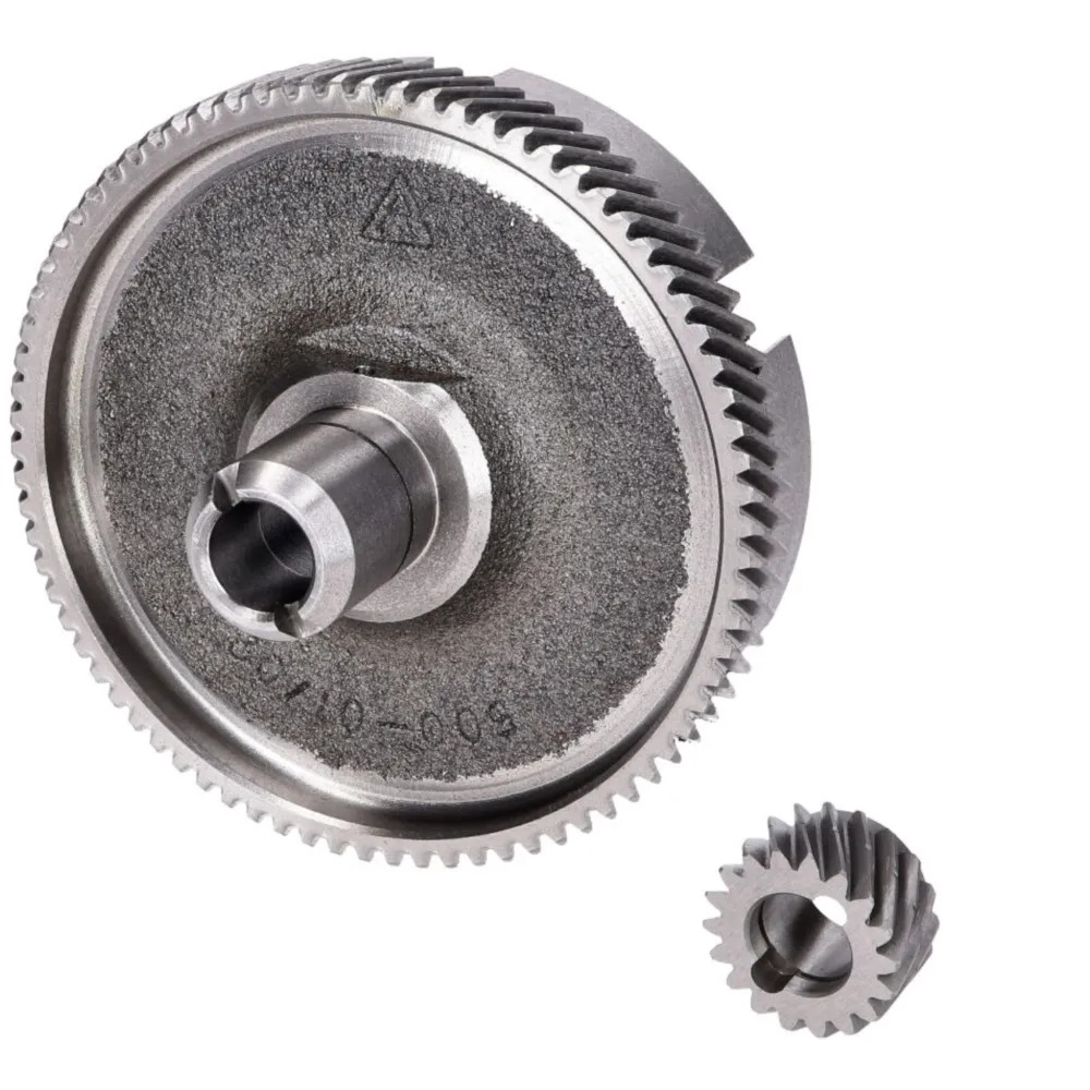 Clutch basket with primary pinion with helical teeth 18/78 f_1