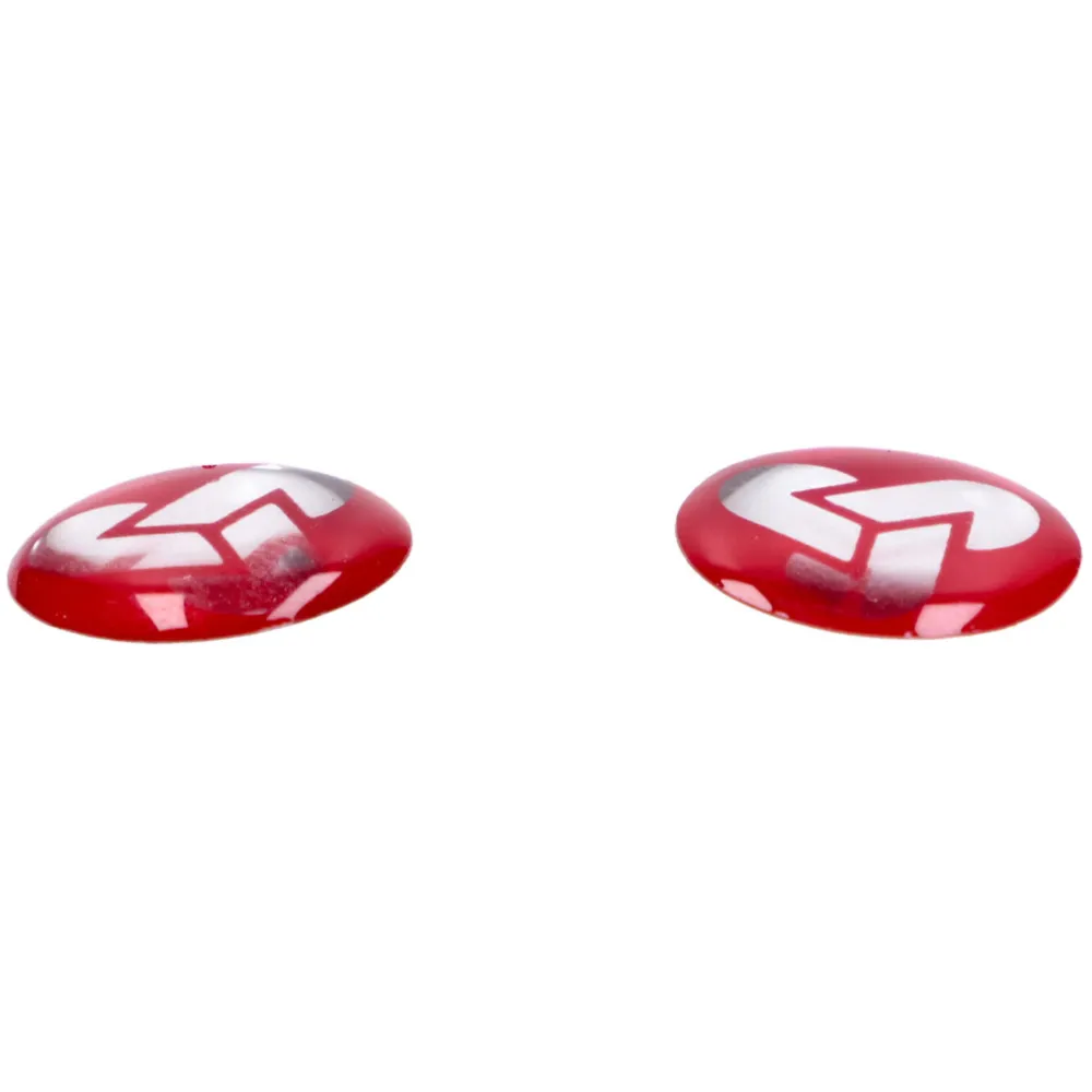 Aufkleberset Vorderradgabel rot, silbern (2 Stück) für Piagg_1