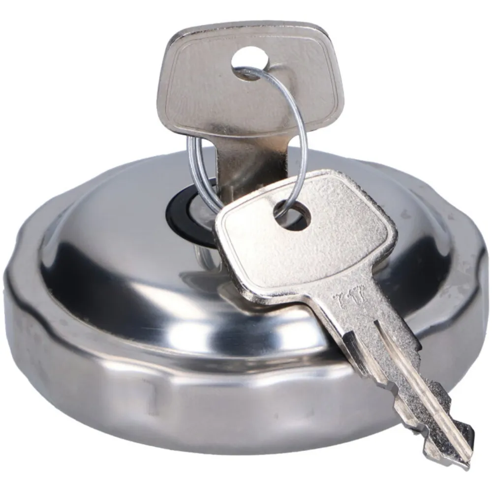 Tank cap with lock 40mm chrome for Puch Maxi, Tomos 54418_2