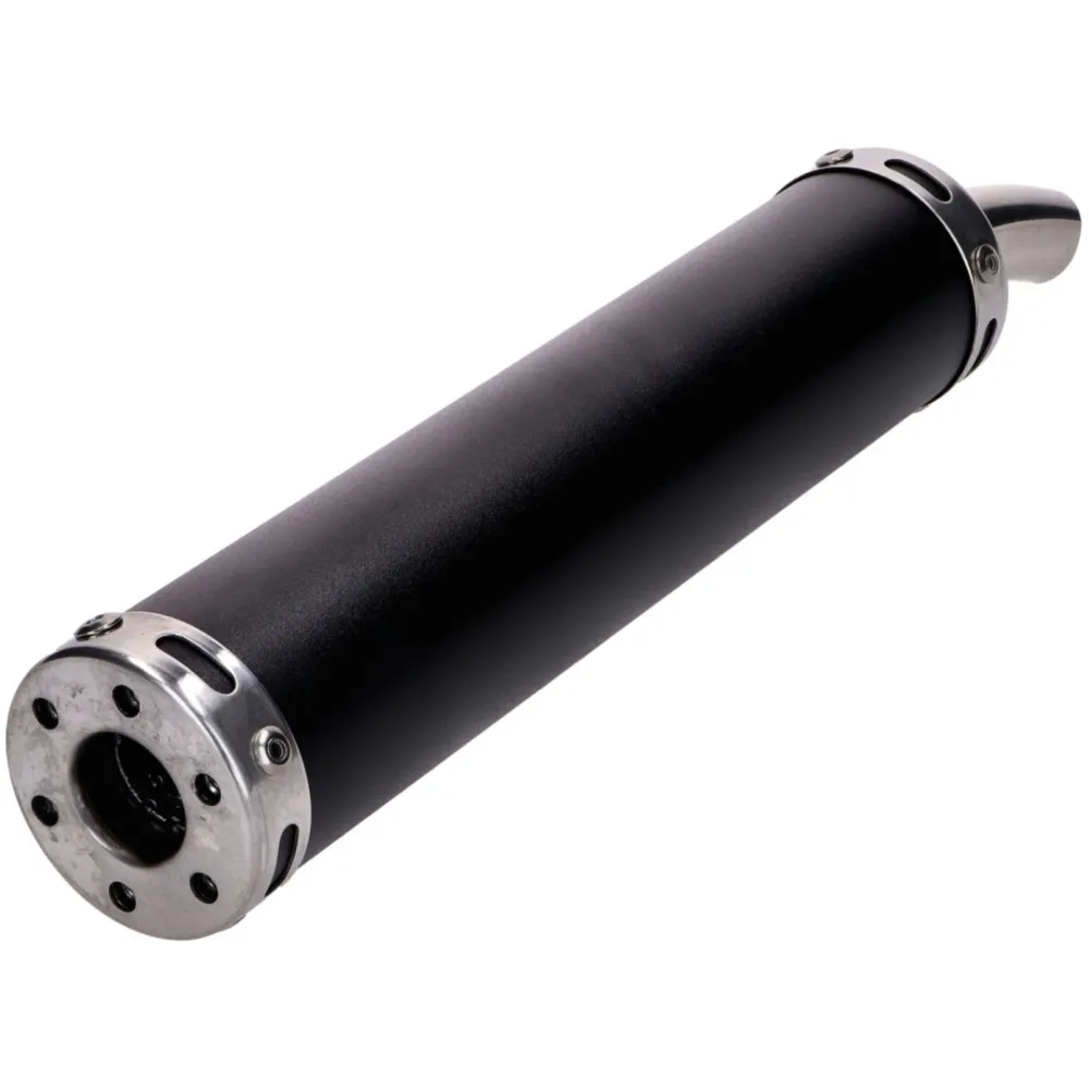 Rear silencer Motegra black incl. gasket for Simson S50, S51_1