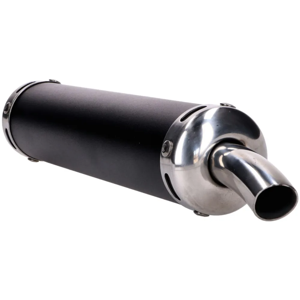 Rear silencer Motegra black incl. gasket for Simson S50, S51_2