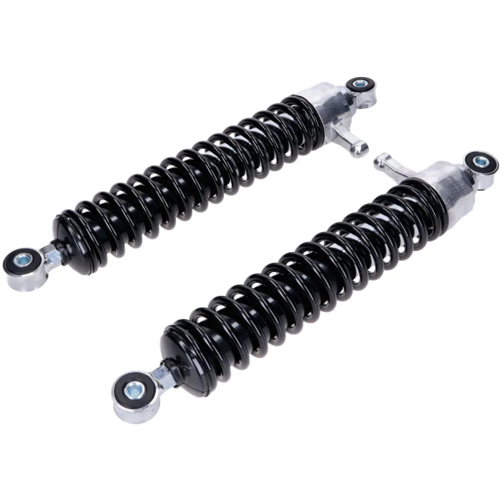 Stoßdämpfer Satz 360mm verstellbar schwarz/silber für Simson_1
