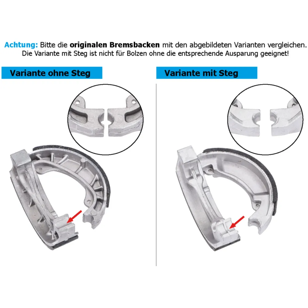 brake shoe set with springs 110x25mm KW18057_1