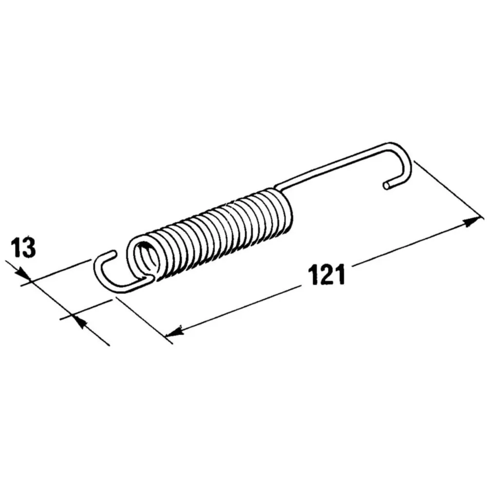Feder Buzzetti für Hauptständer 123mm für Puch Maxi BZA30239_1