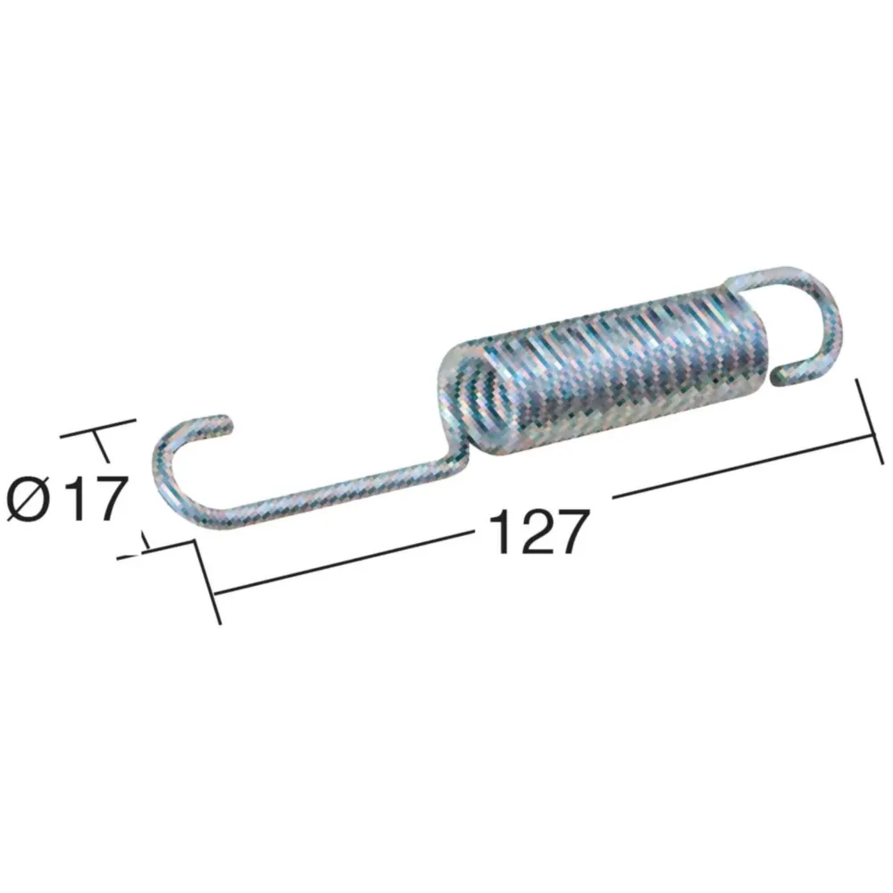 Feder für Hauptständer Buzzetti 127mm für Aprilia Leonardo, _1