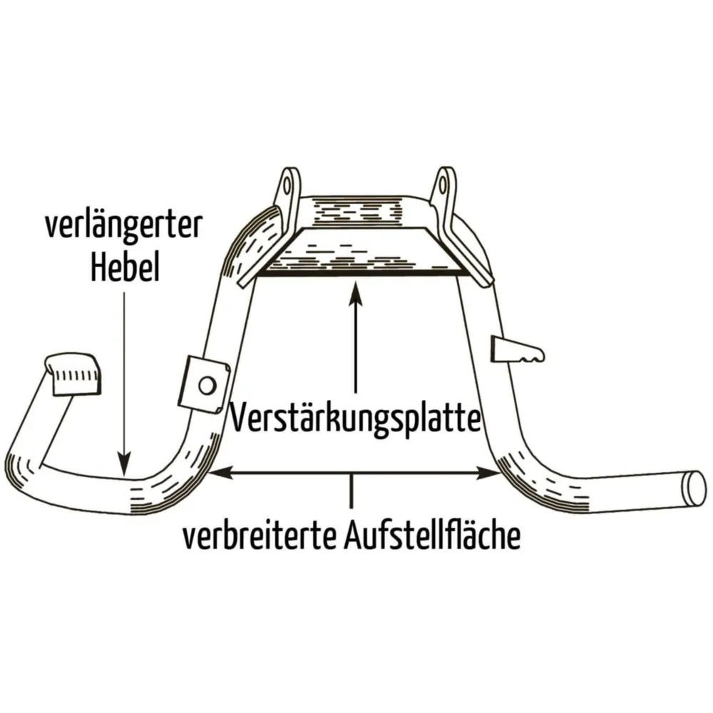 main stand Buzzetti for Vespa GTS, GTV 250, 300 BZA30373_1