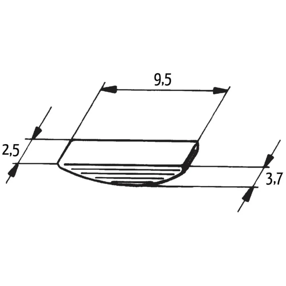 Scheibenfeder / Keil Lichtmaschine Buzzetti 9,5x2,5x3,7mm fü_1