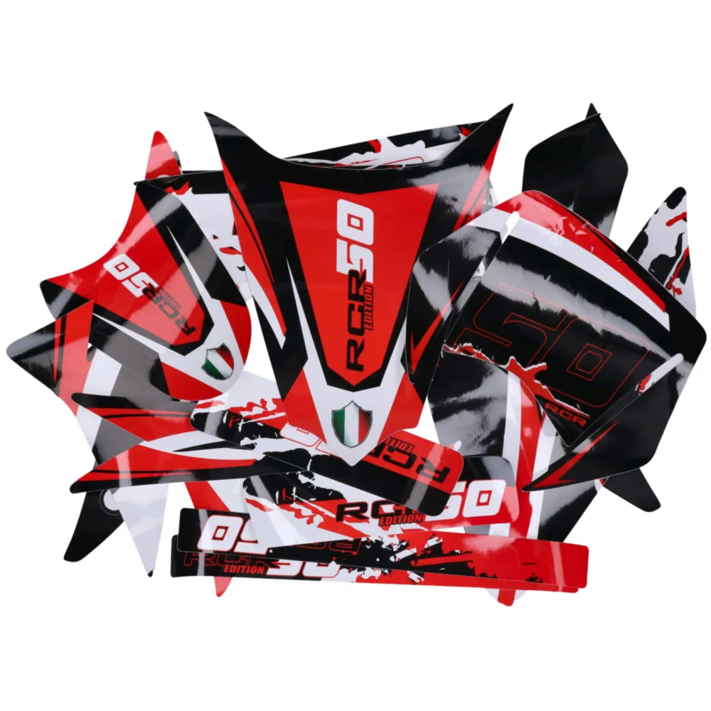 decal set black-white-red glossy for Gilera RCR 11-17 DK-430_1