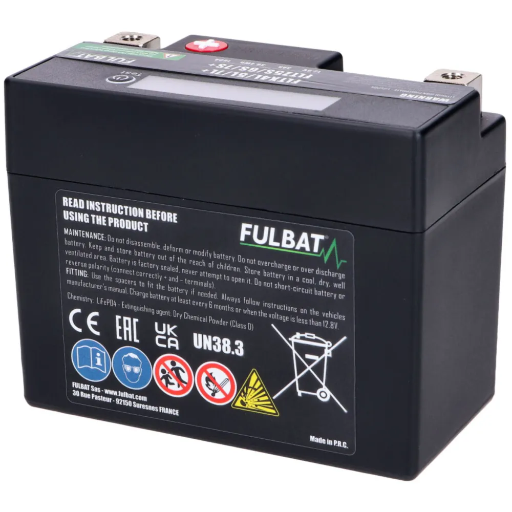 Battery Fulbat FLTX4L/5L/7L+ - FLTZ5S/6S/7S+ Lithium LiFePO4_2