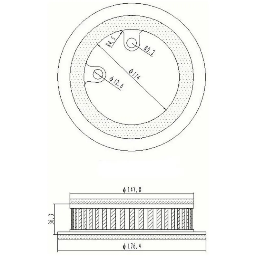 Luftfilter Einsatz Variomatik V-Filter für Yamaha 500 / 500i_1