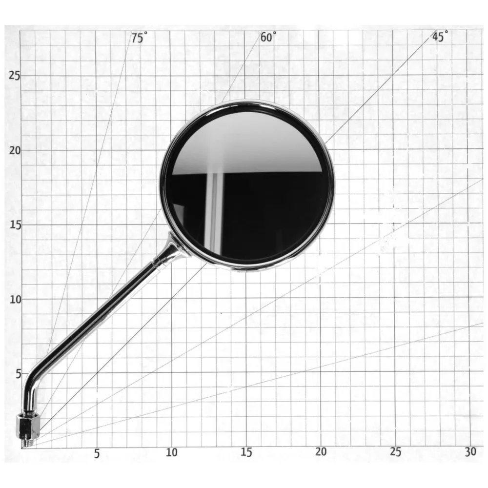 mirror left M8 chromed for Vespa LX 50 2-, 4-stroke, Liberty_1
