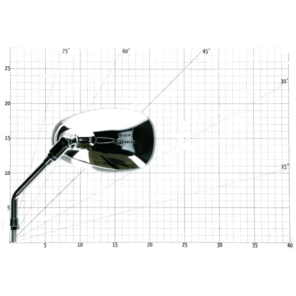 Spiegel Set M8 Chrom oval IP40392_1
