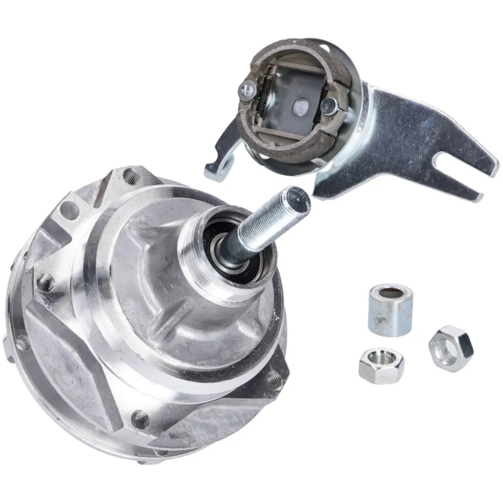 rear wheel hub complete w/ brake anchor plate and axle for P_2