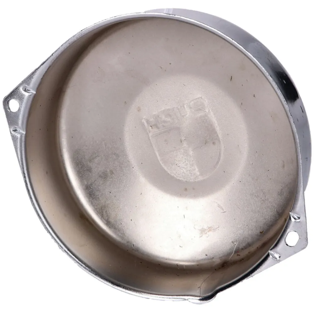 engine ignition cover / alternator cover chromed w/ Puch log_1
