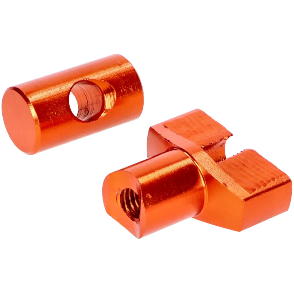brake cable adjuster set M6 aluminum orange - universal IP52_1