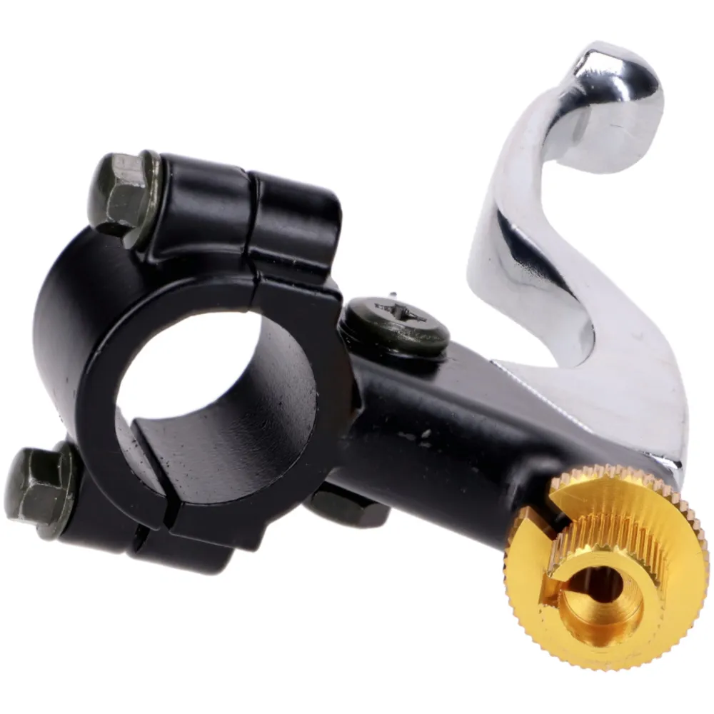 Kupplungsarmatur schwarz mit Hebel silber links universal IP_3