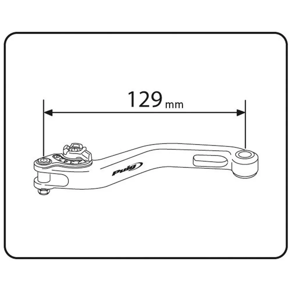 clutch lever / rear brake lever Puig 2.0 adjustable, short -_2