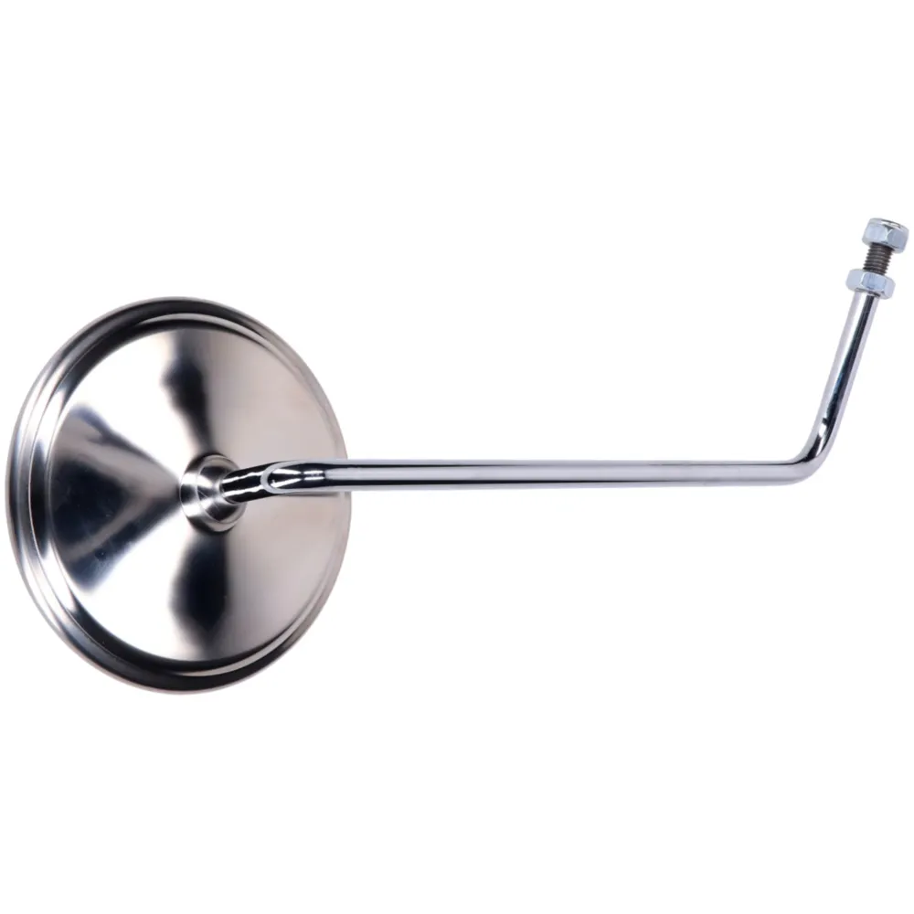 Mirror with holder round left stainless steel for Piaggio, V_2