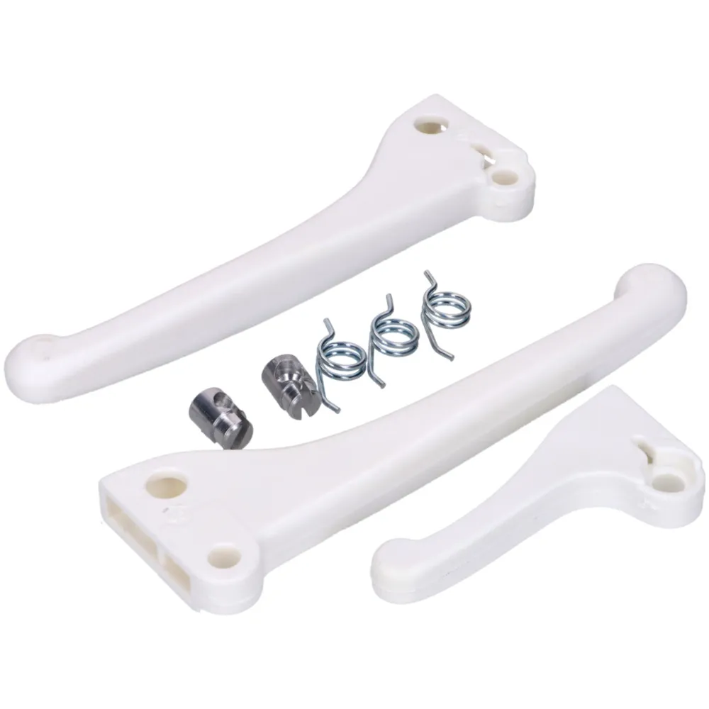 Lever set white with springs and plug-in nipple for Piaggio _1