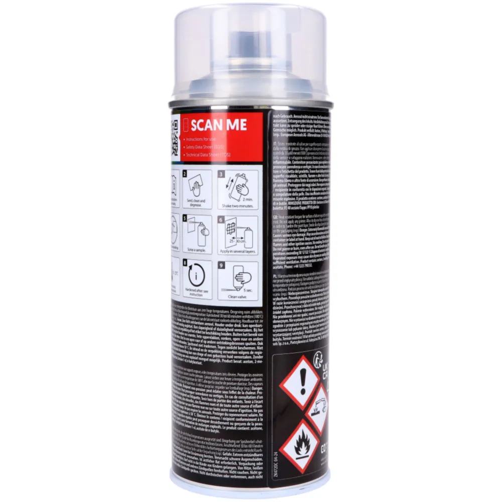 Heat protection paint Motip clear coat 400ml spray can MG000_3