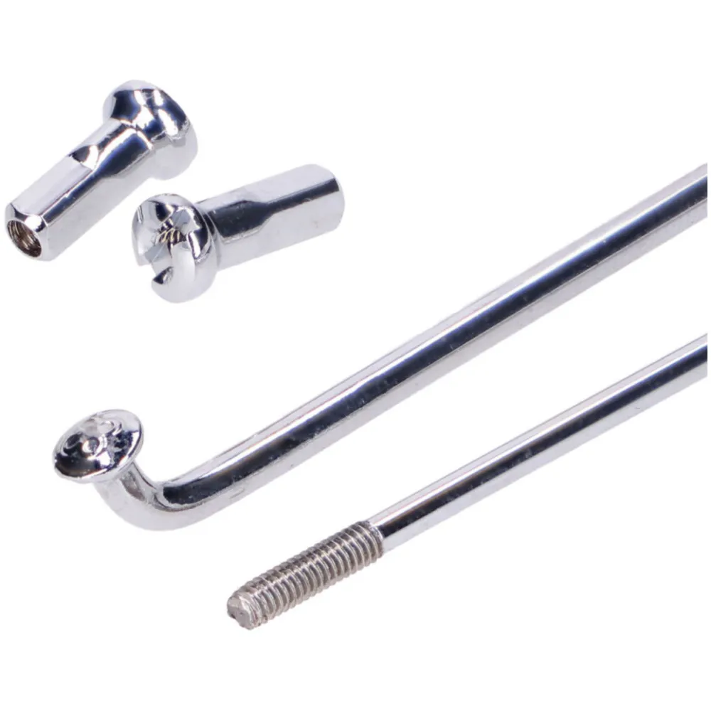 Spokes cloverleaf chrome 212mm 211mm with nipple 36 pieces f_2