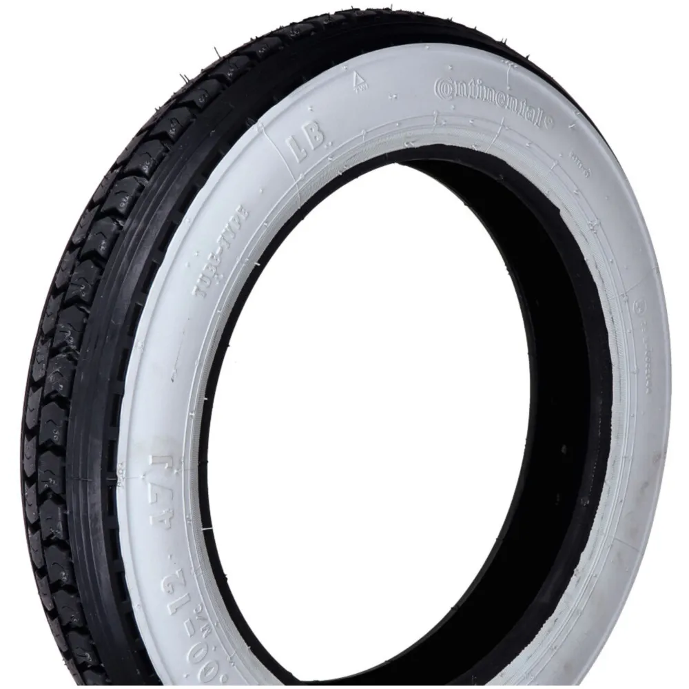 Continental whitewall tire 3.00 x 12 47J TT for motor scoote_1