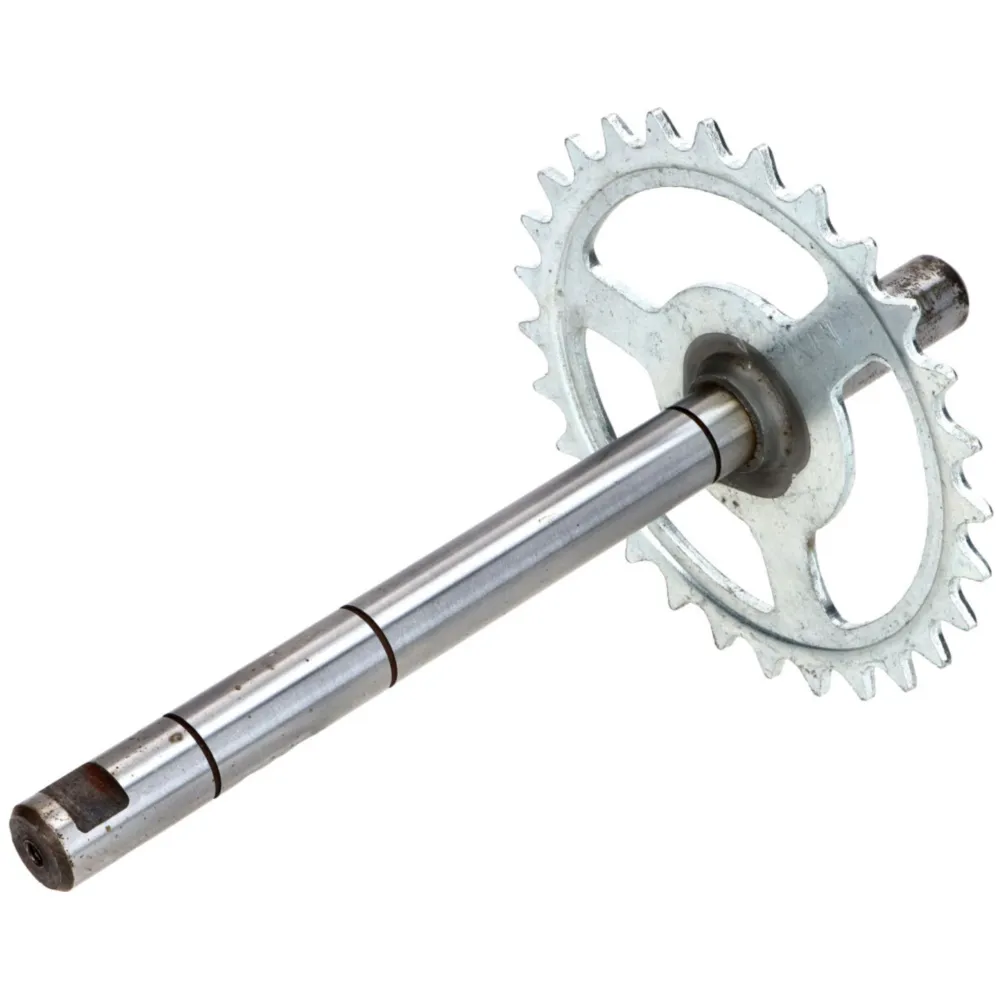 Tretkurbel Achse 28 Zähne 16mm 210mm für Mobylette, MBK 51 M_1