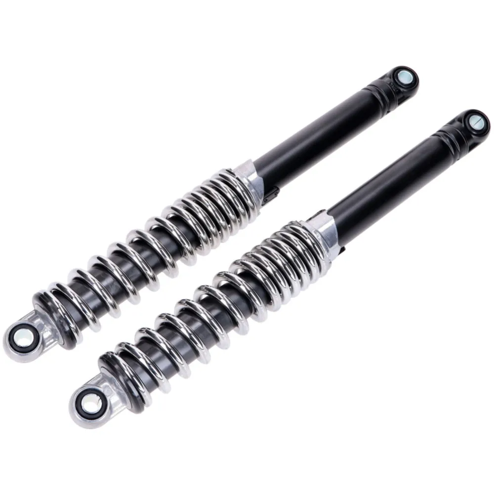 Shock absorber set IMCA set 360mm chrome/black 10mm for Puch_1