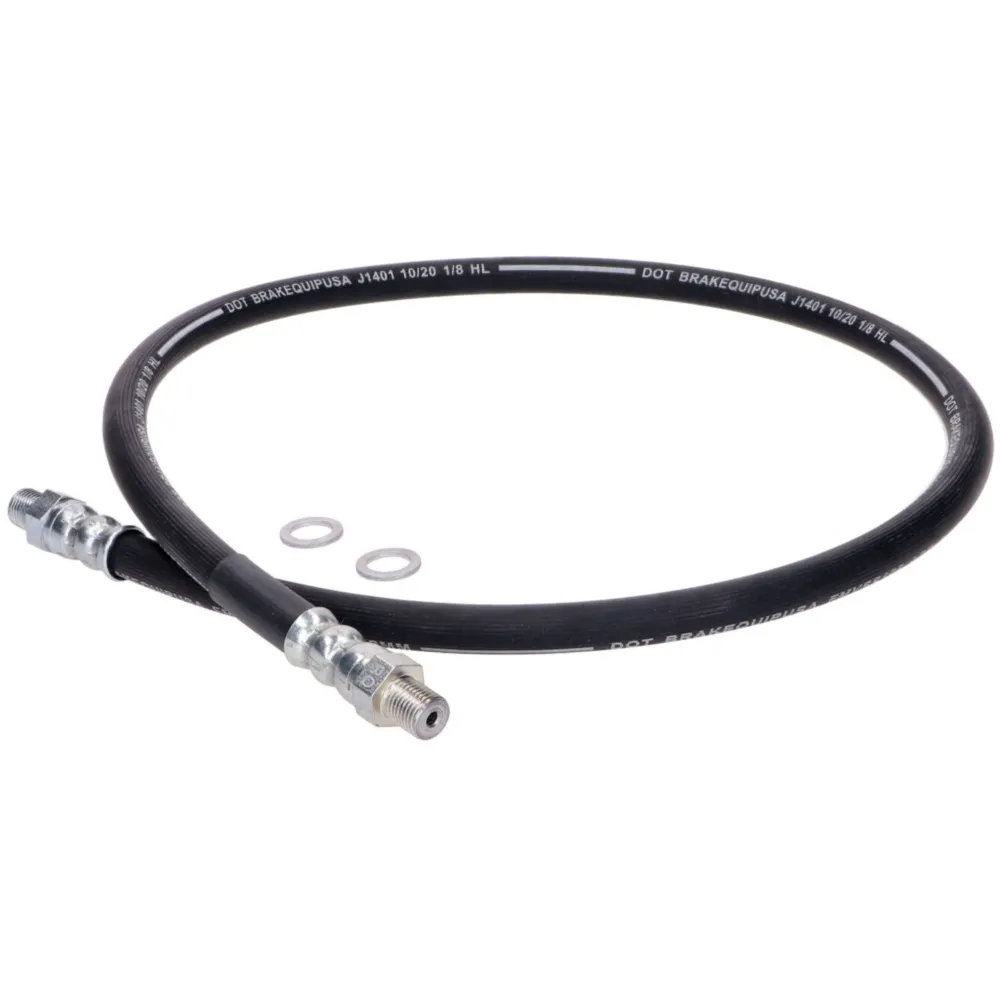 Brake line MOGA 800mm Black With sealing washers for MZ ETZ _1