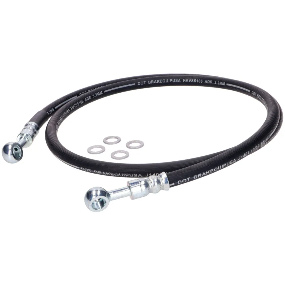 Brake line MOGA rubber black for Yamaha DT 80 LC, LC II MG00_1