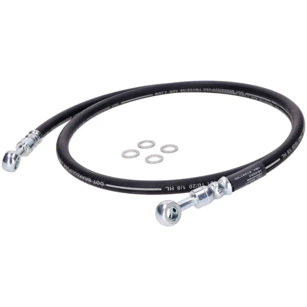 Brake line MOGA rubber black for Yamaha DT 80 LC, LC II MG00_2