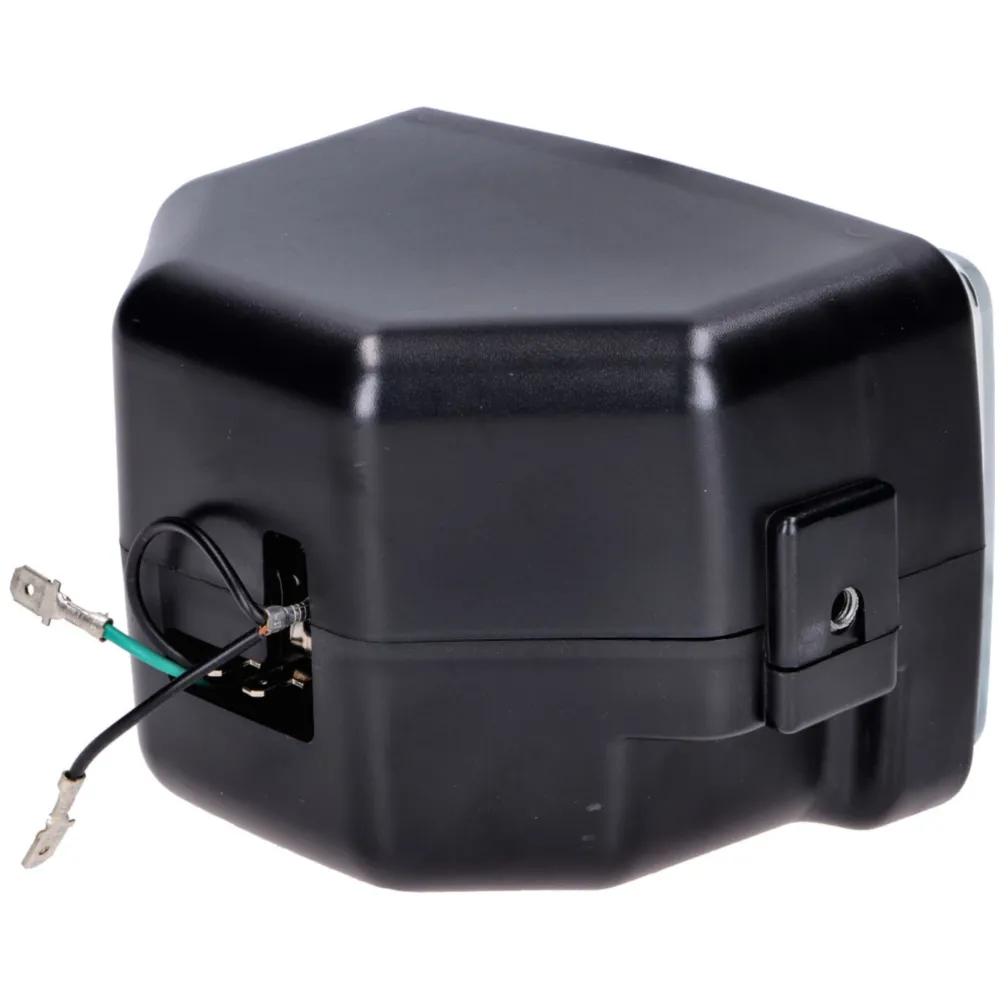 Headlight rectangular black 130mm for Tomos A35, moped, mope_1