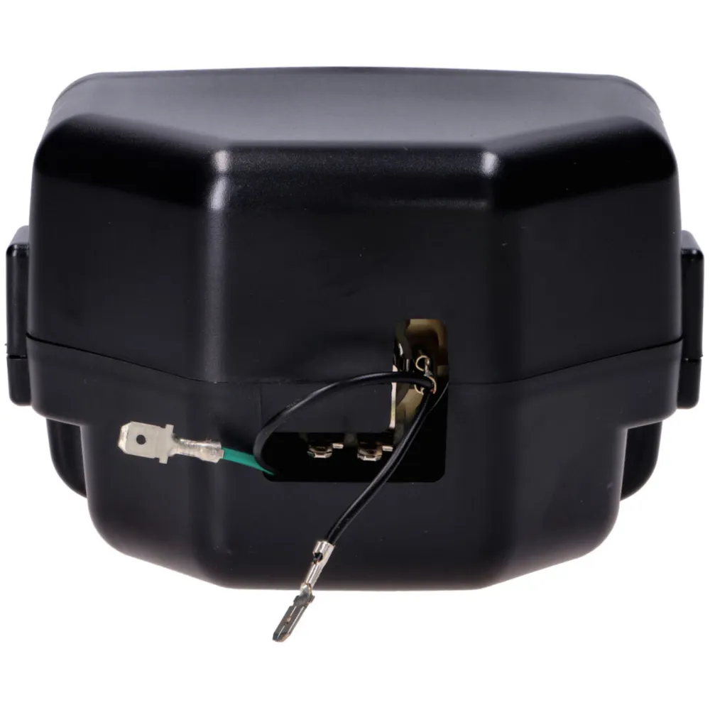 Headlight rectangular black 130mm for Tomos A35, moped, mope_2