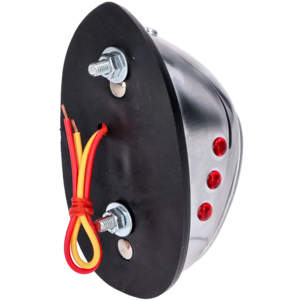Rücklicht Chrom 104x52mm für DKW, NSU, Miele, Moped, Mokick _1