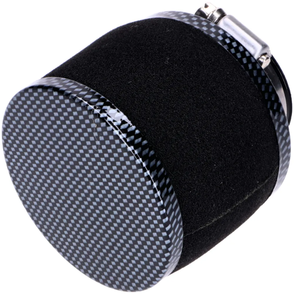 Air filter Powerfilter foam 35mm 75x80mm carbon look straigh_1